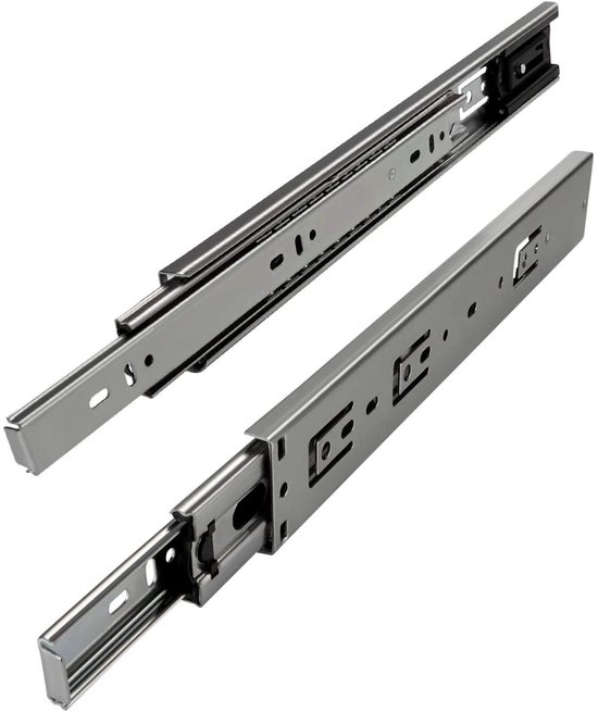 1 Paar  2 Stuk  Volledig Uitschuifbaar Ladegeleider KV1 80 H53 L400 Nf Lengte 400 Mm Draagkracht 110 Kg Gegalvaniseerd Van Sotech 2857946968