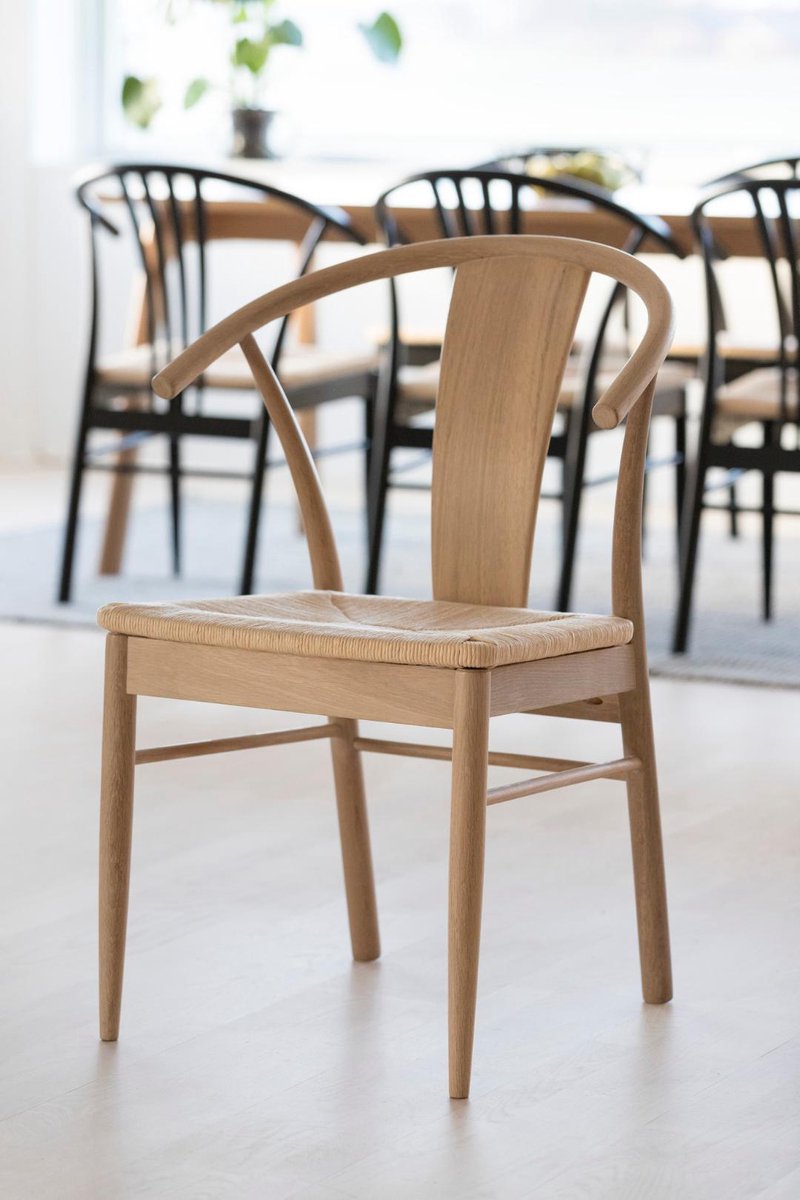 Giga Living Eetkamerstoel Julen - Naturel Hout - Zithoogte 46cm - Set van 2