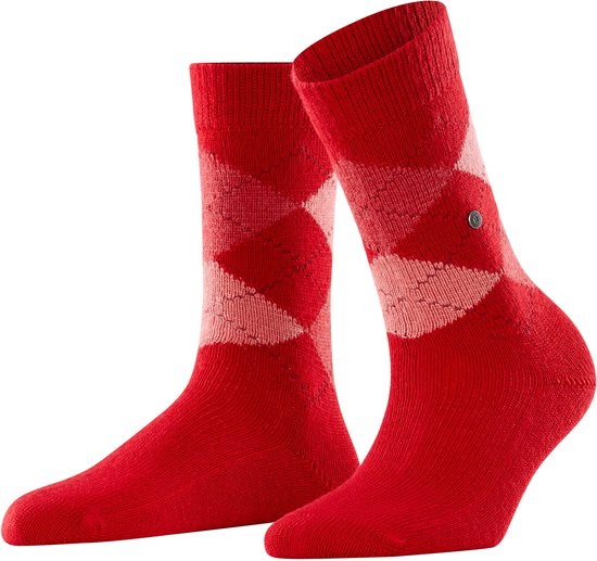 Chaussettes femme Burlington Whitby - rouge (rouge vermillon) - Taille : 36-41