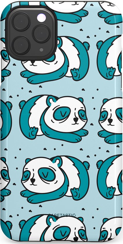 Casetastic Hoesje Geschikt voor Apple iPhone 11 Pro Max - Stijlvolle Beschermende Duo-layer Case - Panda dromen