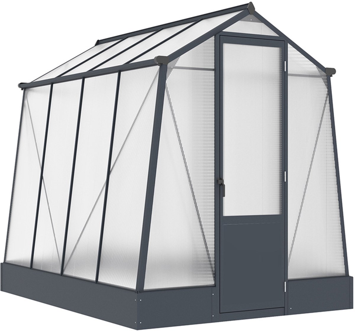 Westmann Aurora 68 tuinkas met fundering - 248 x 188 cm - Antraciet