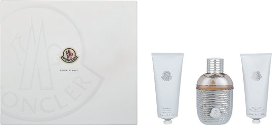 Moncler Pour Femme Set - 100 ml Eau de Parfum + 100 ml Gel Douche + 100 ml Body Cream - Damesgeur