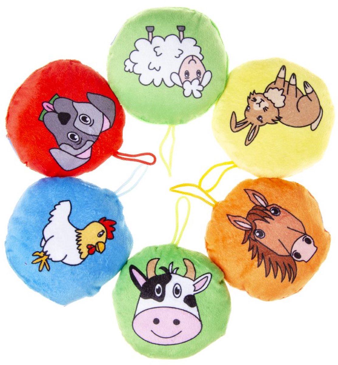 Duckiez Pluche Boerderijdieren - 1 stuk