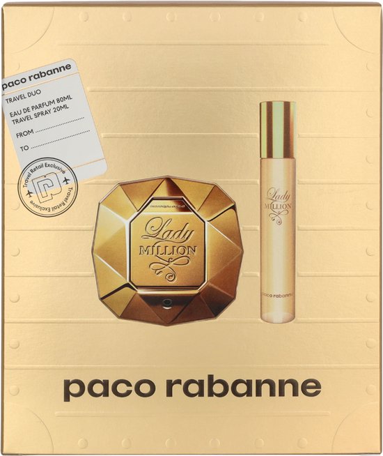 Paco Rabanne Lady Million Set 80ml + 20 ml Eau de Parfum -Damesparfum