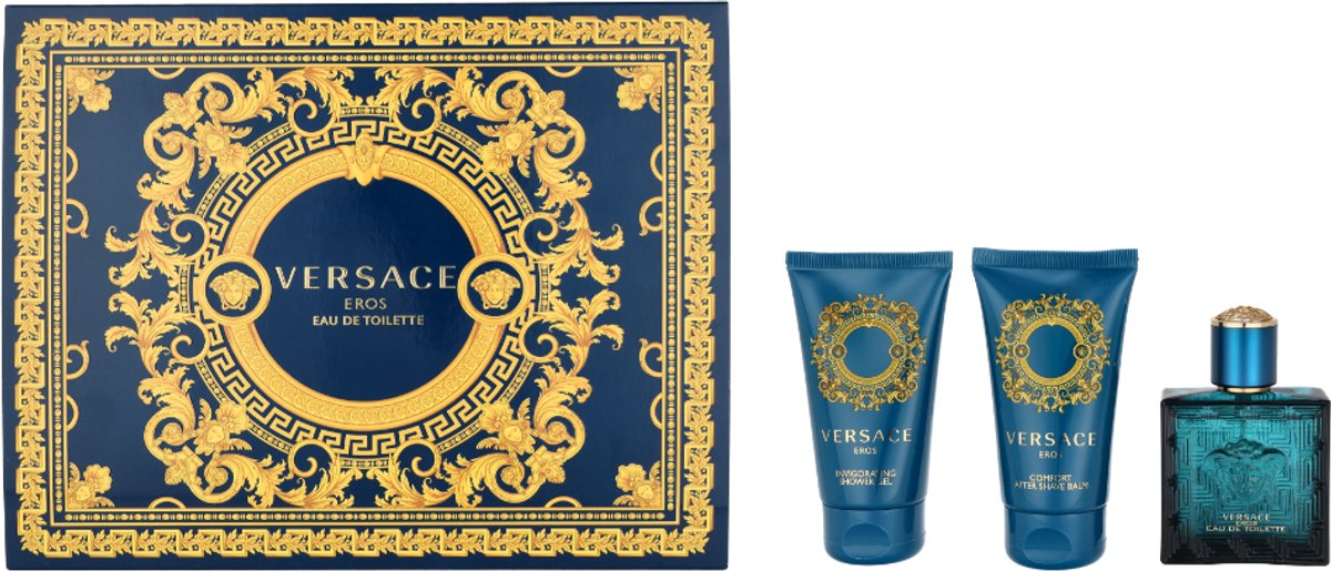 Versace Eros Eau de Toilette 50ml + Shower Gel 50ml + After Shave Balsam 50ml
