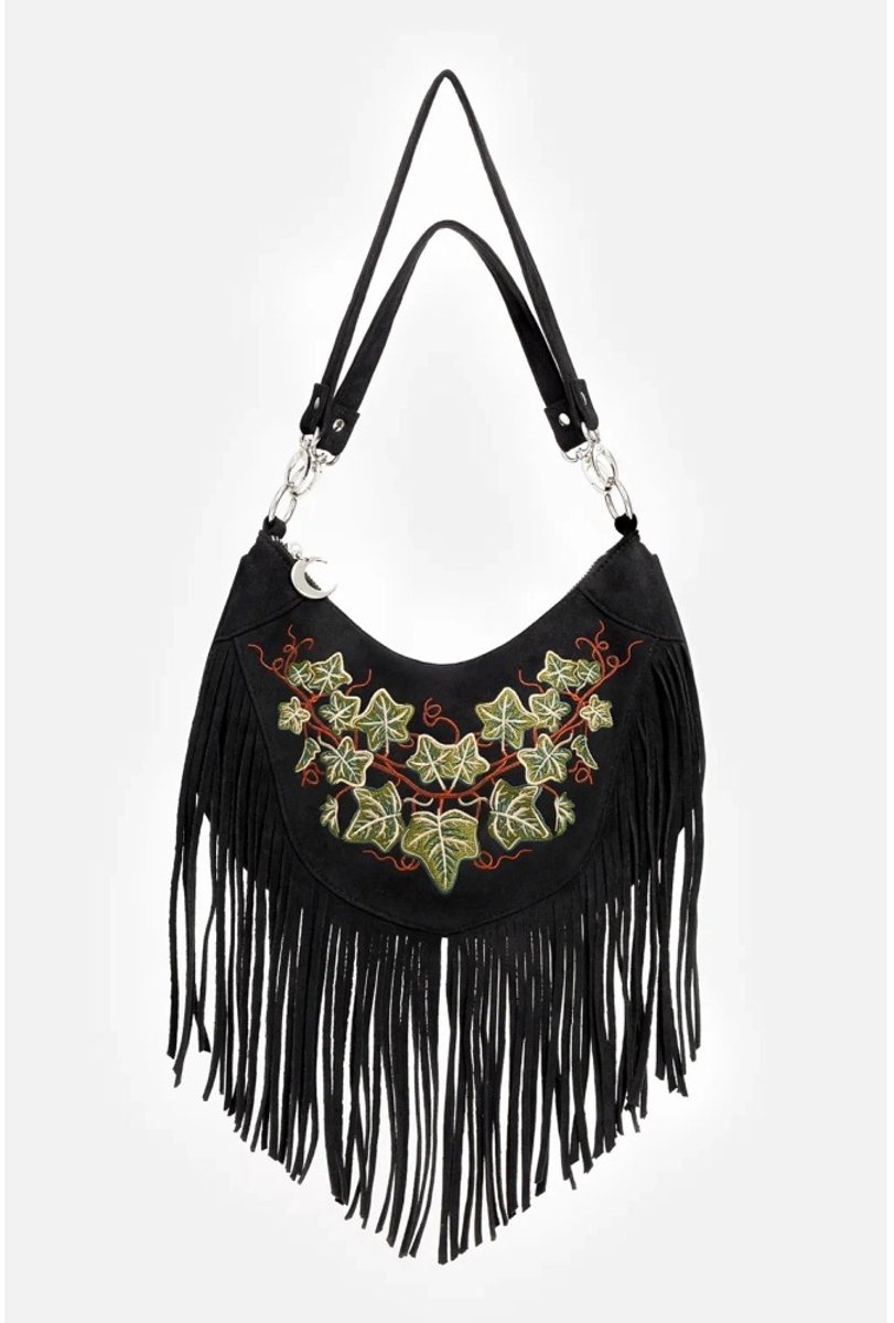 Restyle - Tangled Vines Schoudertas - Zwart