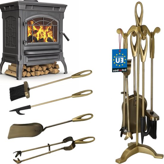 Gereedschapsset voor open haard Open haard gereedschapsset met basisborstel schop tang poker haard accessoires open haard gereedschap set ​Openhaard Gereedschapset