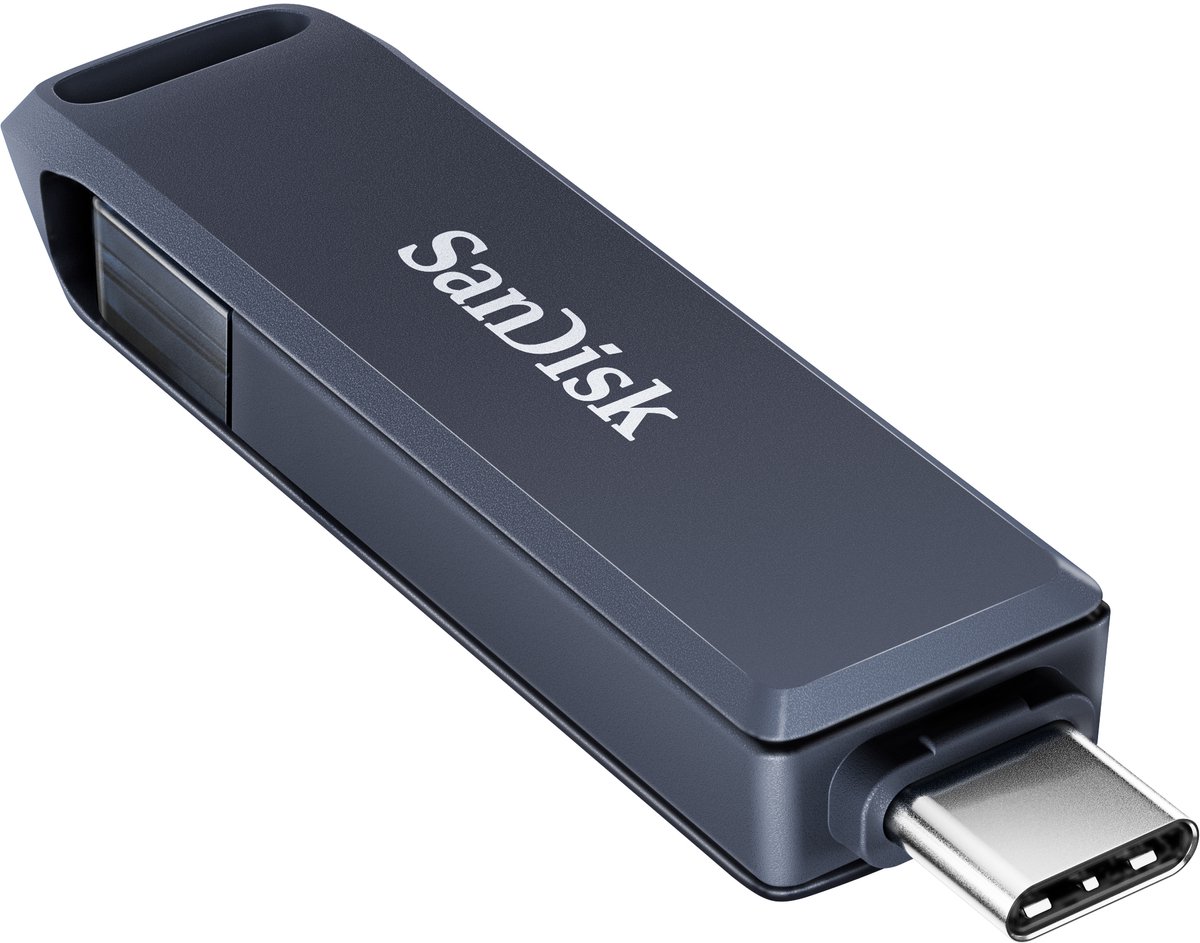 SanDisk iXpand USB flash drive 64 GB USB Type-C / Lightning 3.2 Gen 1 (3.1 Gen 1) Blauw