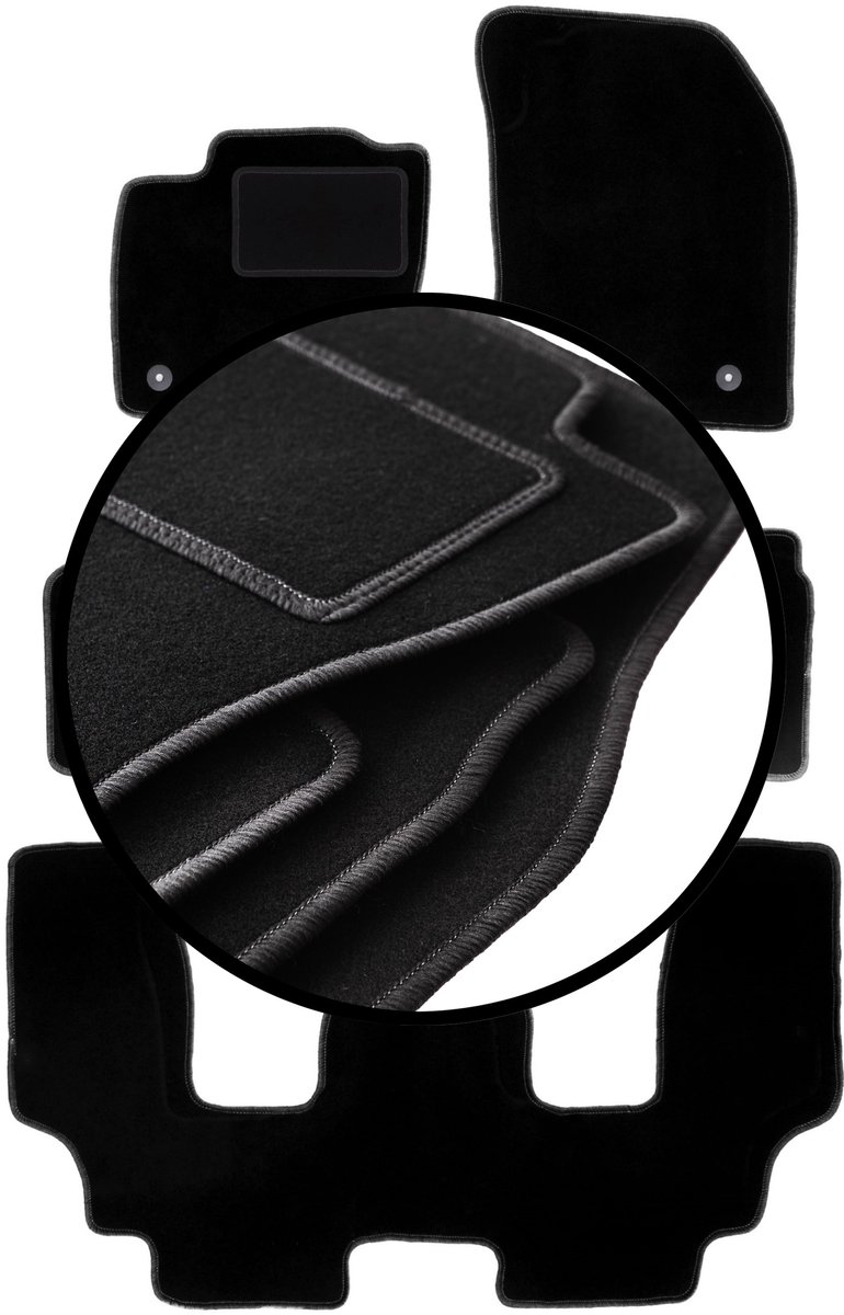 Complete set veloursmatten voor: Ford S-MAX MK2 minivan (2015-)