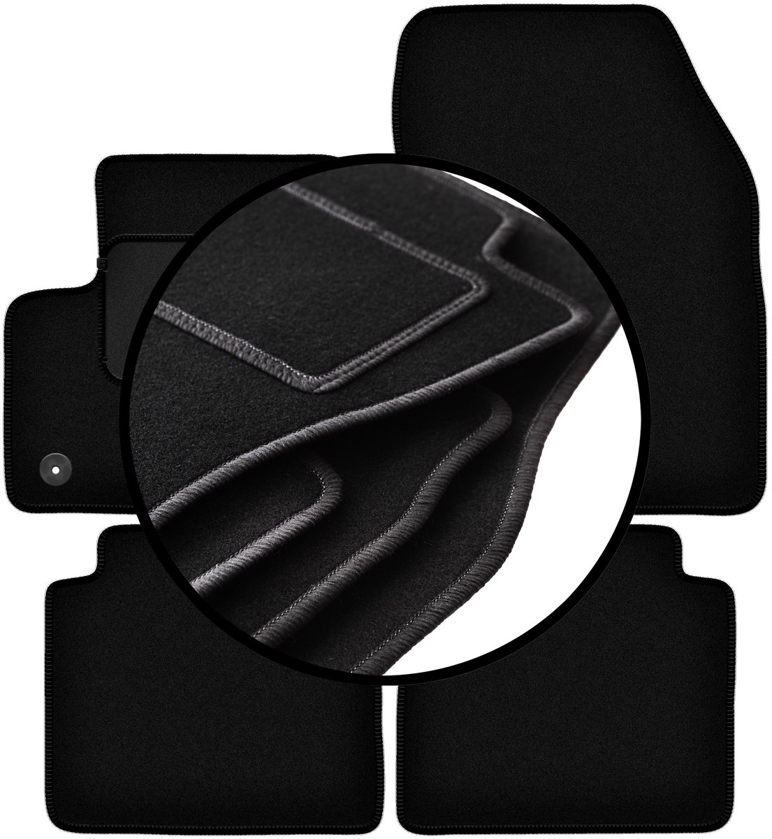 Complete set veloursmatten voor: Citroen e-C4 hatchback (2021-)