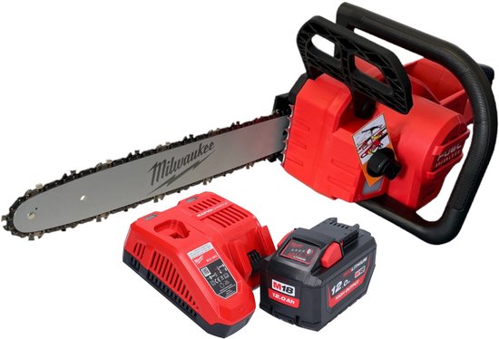 Milwaukee M18 FCHS-121B 18V Li-Ion accu Kettingzaag set (1x 12Ah accu) - 400mm — afbeelding 2