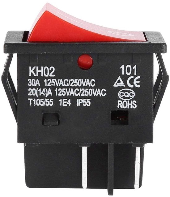30A soldeerbout 4-pins boottype ON/OFF rocker switch industrieel ...