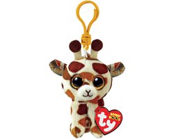 foto van Ty Beanie Boos Clip Knuffel Giraffe Stilts - 7 cm