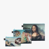 Pochettes Zip LOQI - Création d'Adam, Vénus, Mona Lisa recyclées
