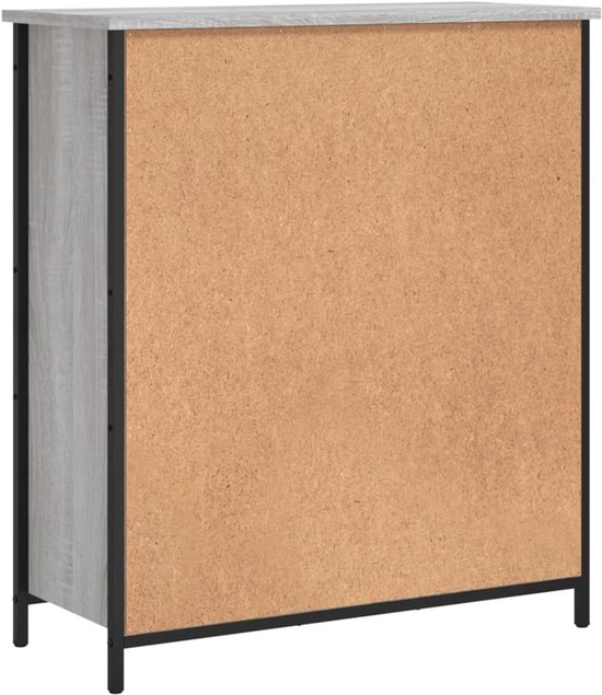 Buffet vidaXL - Commodes - Meuble de rangement - Armoire murale - Buffet 70 x 30 x 80 cm Bois traité Gris Sonoma