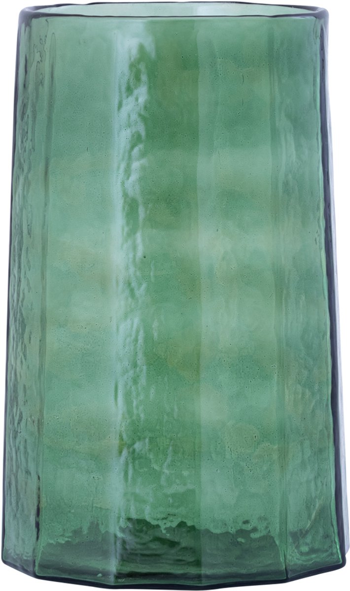 PTMD Windlicht Pernella - Groen - 17.5x17.5x27.5cm