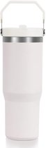 Gobelet isotherme Boraboi® avec paille et anse pour les Voyages, le Sport et le quotidien, 100 ml, acier inoxydable
