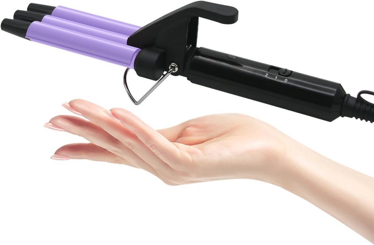 Mini Krultang 13 mm voor Kort Haar - Compact, Snelle Opwarming, 2 Temperatuurinstellingen