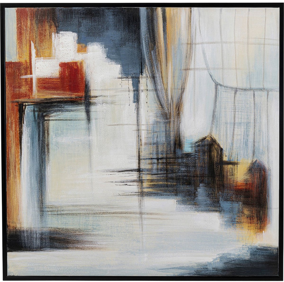 Schilderij Visione Front 100x100cm Kare Design