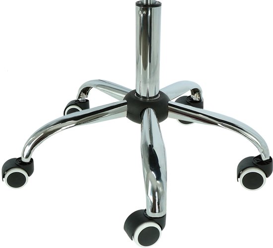 Alora Massagetafel Zen Budget + Zadelkruk zwart/chrome - incl. opbergtas - Max. Draagvermogen 250 KG - 8 Hoogtestanden - Houten Onderstel - Tabouret – Zwart/Chrome - kruk – kapperskruk - massage bed