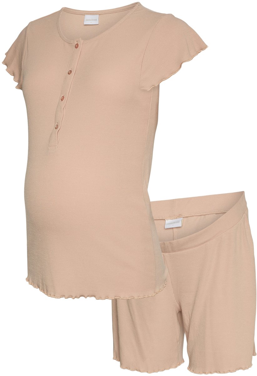 Mamalicious MLLAMIE LIA CAP JRS PYJAMAS 2F - Dames - Pyjamas Misty Rose
