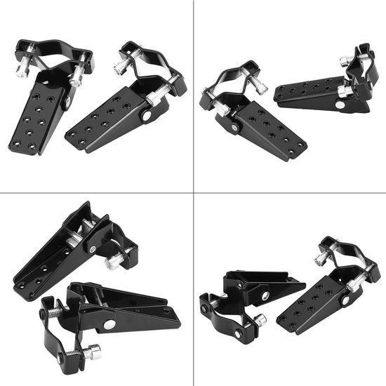 1 Pair 7 1/2in Motorcycle Foot Pegs Strong Corrosion