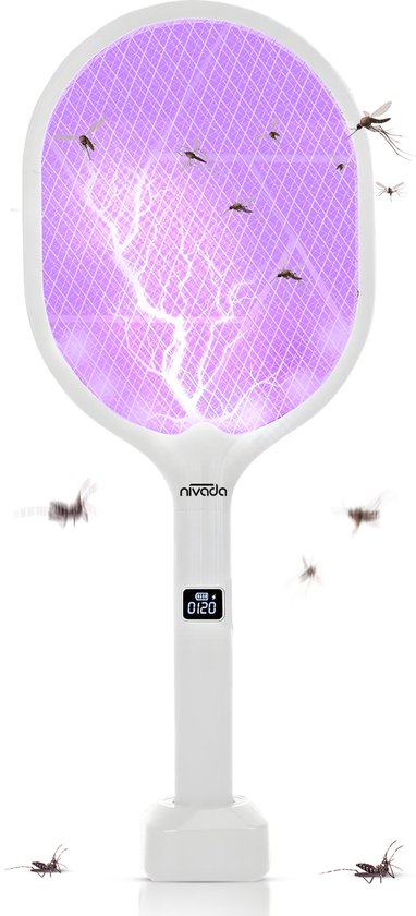 NIVADA 2-in-1 Elektrische vliegenmepper WD957