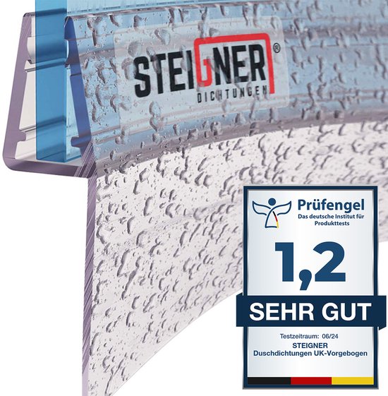 STEIGNER douchestrip, 60cm, glasdikte 5/6 mm, recht, pvc, vervangende STEIGNER douchestrip, 60cm, glasdikte 5/6 mm, recht, pvc, vervangende