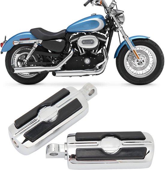 TCMT Verstelbare snelweg 1-1/4 3,2 cm voetsteun voetsteun past voor Harley (mat zwart, lange schuine montage TCMT Verstelbare snelweg 1-1/4 3,2 cm voetsteun voetsteun past voor Harley (mat zwart, lange schuine montage