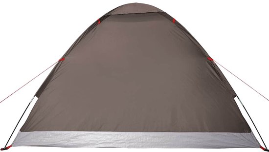 vidaXL Koepeltent 4-persoons - Waterdicht - Bruin Kampeertent - Tent Kopen - Koepeltent - Campingspullen - Outdoorleven van Vidaxl — afbeelding 4