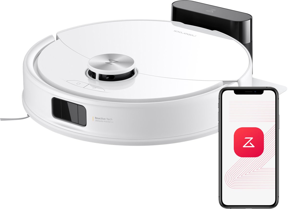 Afbeelding 2 van Roborock Q10 S5 Robotstofzuiger– 10000 Pa Zuigkracht–Dubbele Anti-klitfunctie–VibraRise 2.0-Systeem– 8 mm Dweillift– PreciSense LiDAR-navigatie–Obstakelvermijding– APP–Wit