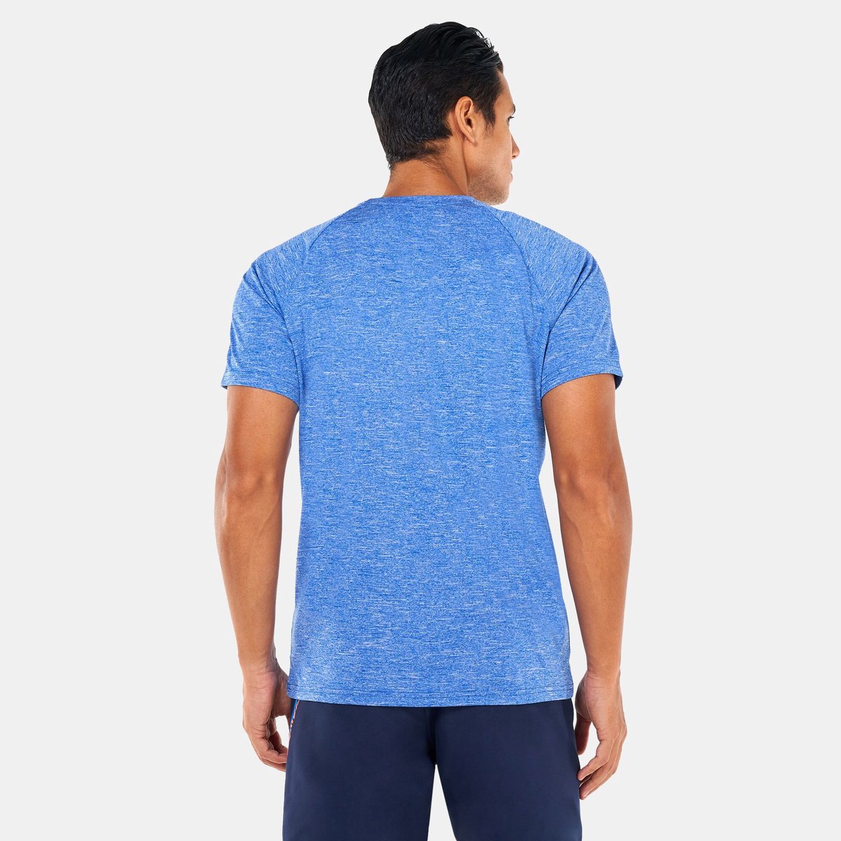 Heathered SS Hydroguard Surfshirt Mannen Blauw