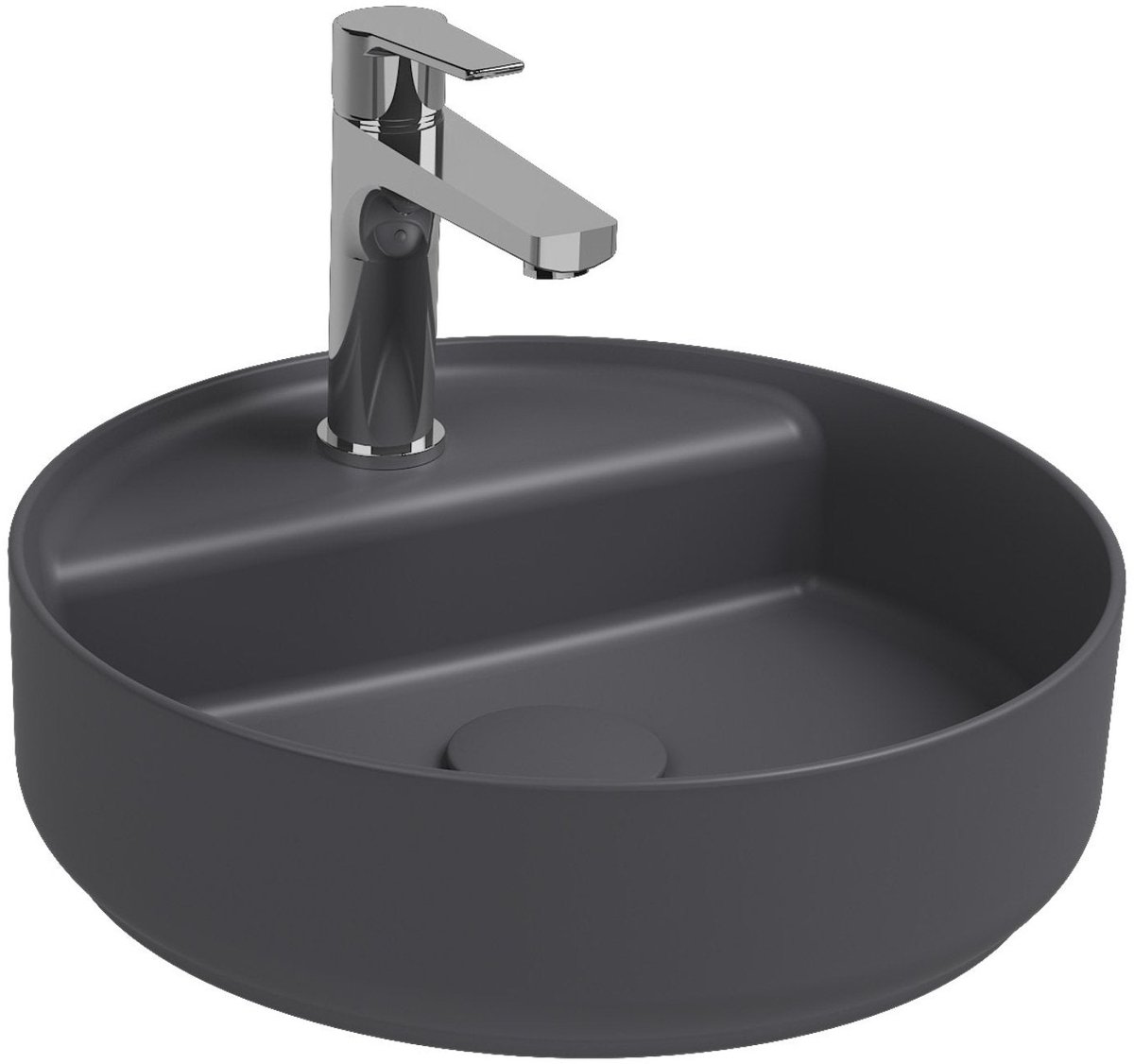 Isvea Infinity Wastafel Rond - Antraciet