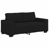 vidaXL - 2-zitsbank - 180x77x82 - cm - stof - zwart