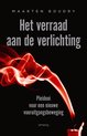 Boekcover 'Het verraad aan de verlichting' met rode rookpluim en kaars