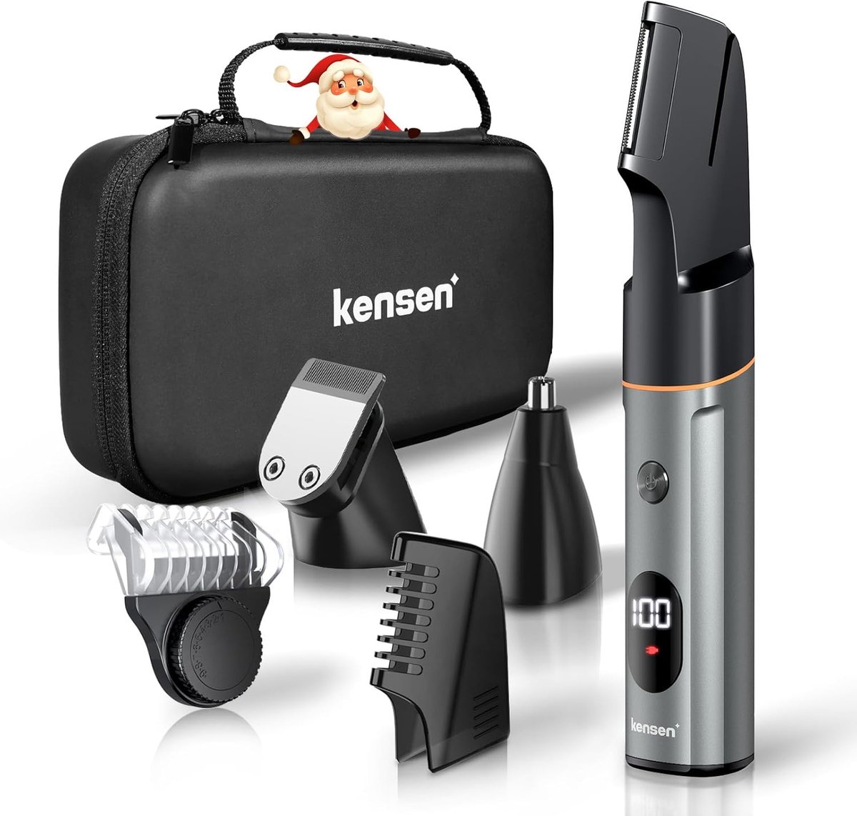 Lichaamshaartrimmer voor heren - 4-in-1 Tondeuse met Neushaartrimmer en Baardtrimmer, Waterdicht en Oplaadbaar, Voor Intieme Delen en Gevoelige Gebieden