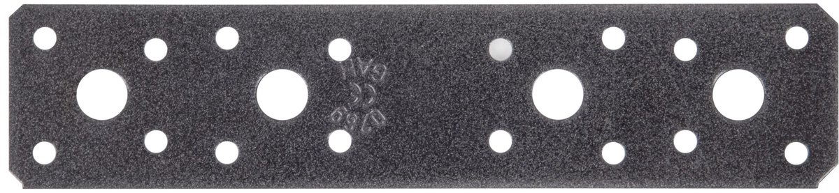 Alberts 822873 DURAVIS® platte verbinder, zwartdiamant duplex gecoat, afmetingen 180 x 40 x 3 mm, 30er Set