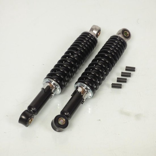 Paire d'amortisseur arrière réglable noir 280mm RSM pour mobylette cyclo Neuf