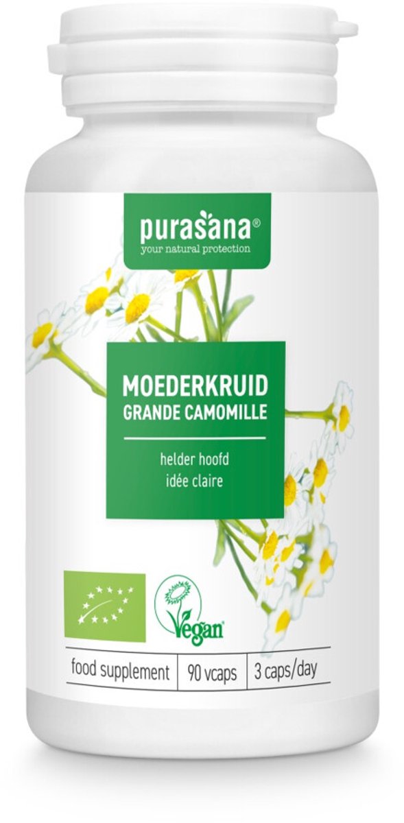 Goedkoopste Purasana Moederkruid vegan bio 90 Vegetarische capsules