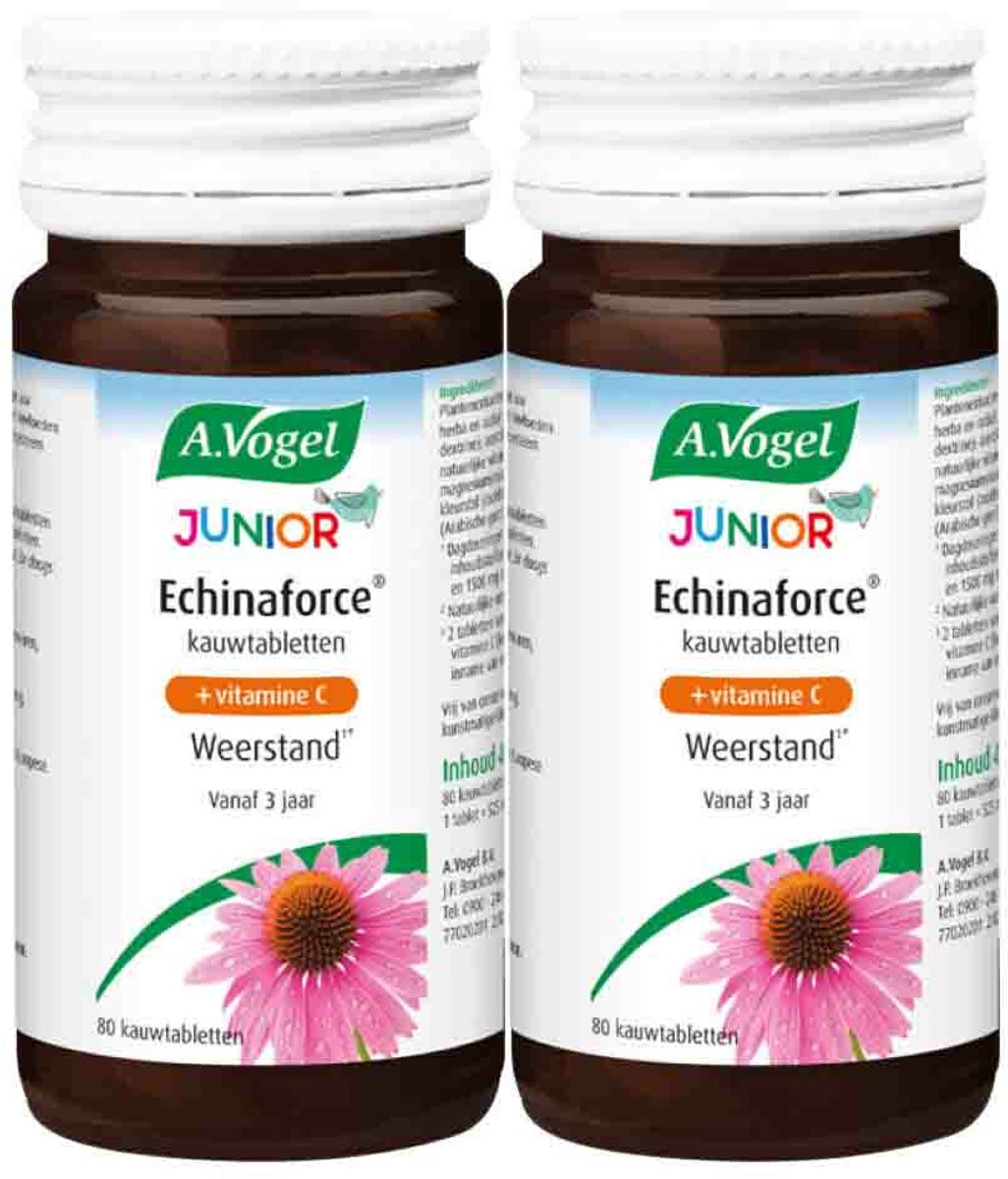 A.Vogel Junior Echinaforce met Vitamine C - 2 x 80 kauwtabletten - Voordeelverpakking