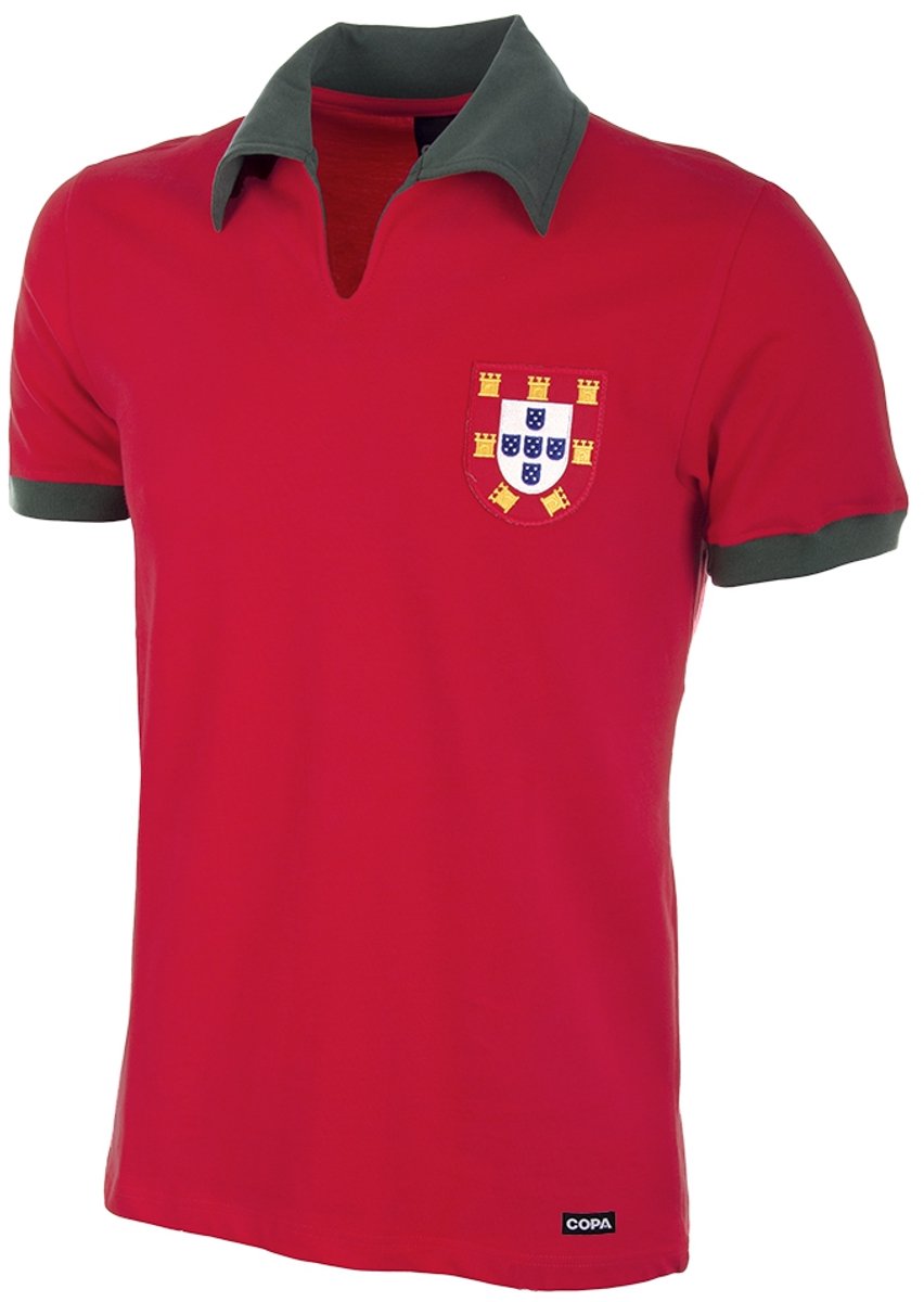 COPA - Portugal 1972 Retro Voetbal Shirt - XXL - Rood