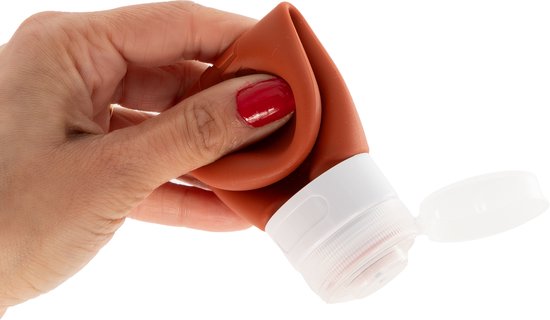 Tu‑Untangle Flacons de Voyage Silicone 90 ml – 8 Pièces (2x4) – Réutilisables & Antifuite – Format Cabine – Écologiques