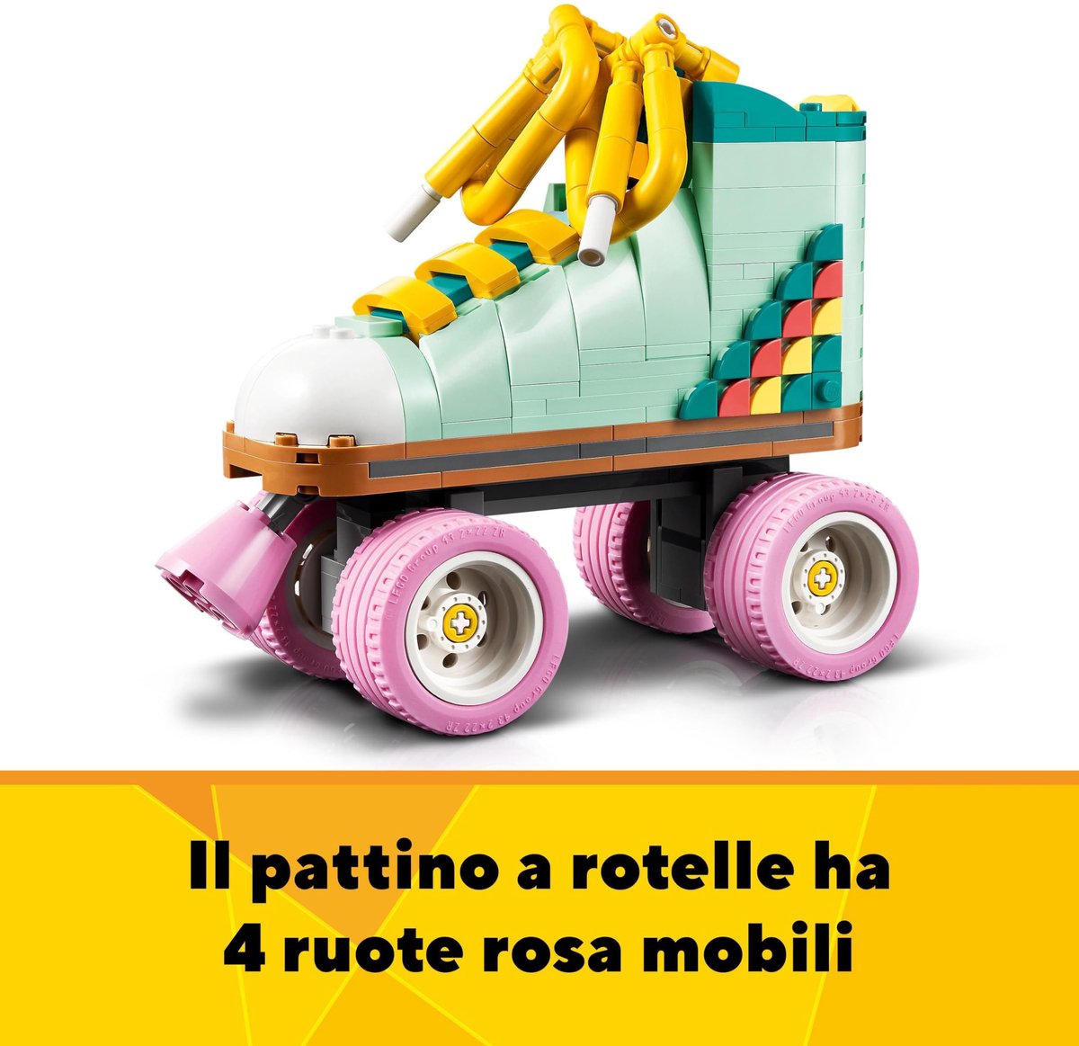 LEGO 31148 Creator 3in1 Retro rolschaats met Mini Skateboard en Gettoblaster Radio Speelgoed — afbeelding 13