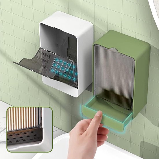 XHNFCU 2 stuks zeepbakje siliconen zeepafdruiprek houden zeepstaven droog antislip zeephouder voor badkamer, douche, keuken, zeep, spons (grijs