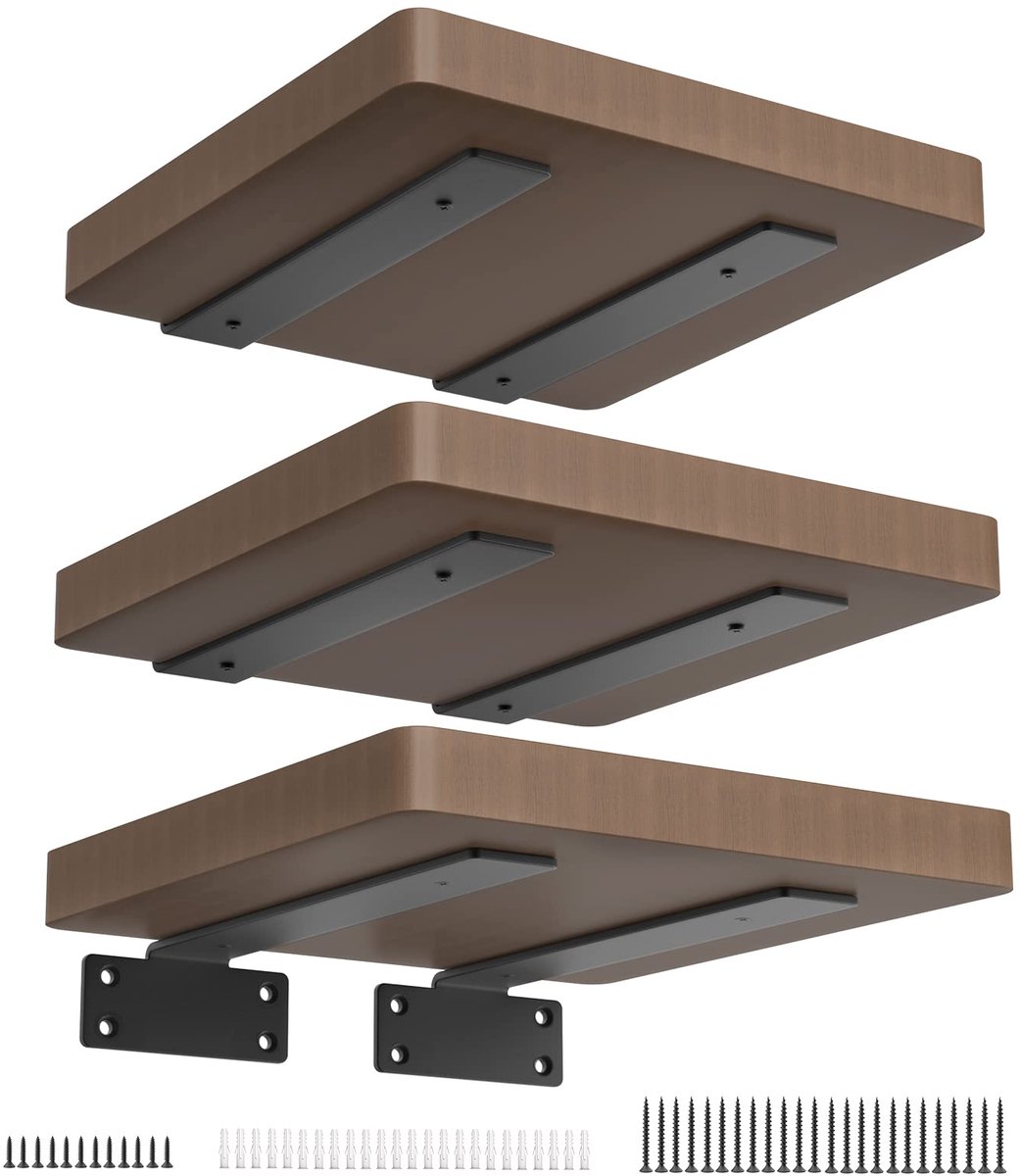 Ibenzoa® Robuuste Metalen Hoekklemmen – 6 Stuks, 90 Graden, Zwart, Voor Planken en Decoratie