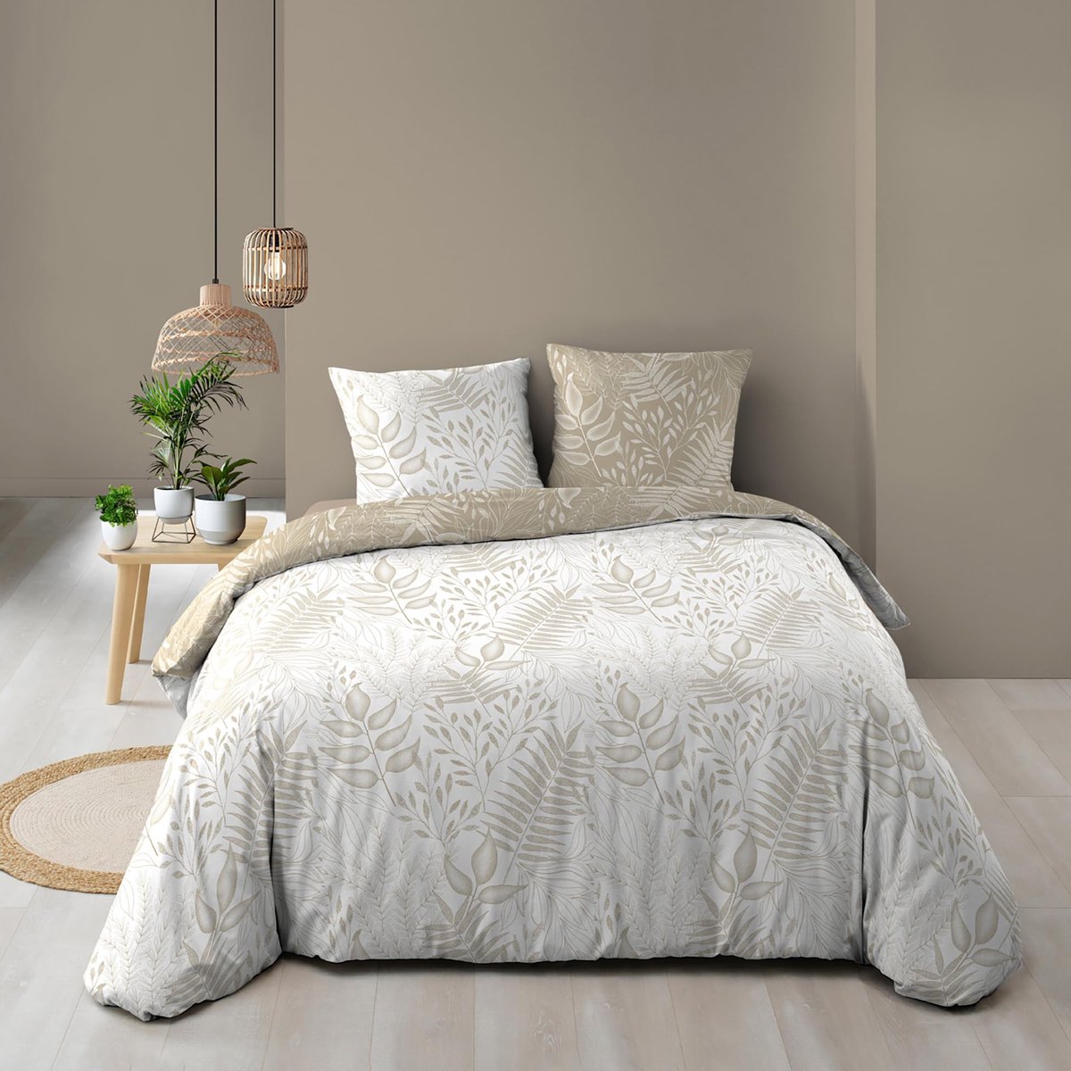 Ibenzoa® Multifunctionele Beddengoedset van 3 Delen: Katoen voor Comfortabel Slapen