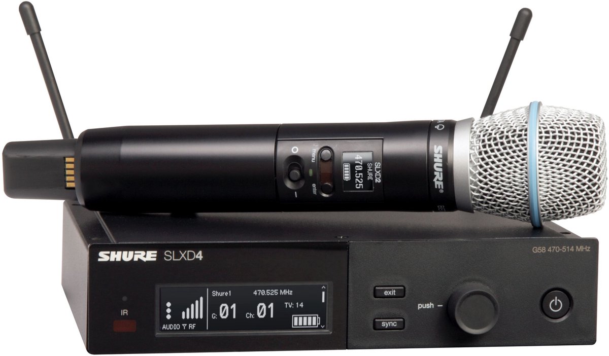 Shure SLXD24E/B87A S50 823-865 MHz - Draadloos systeem met hand-held