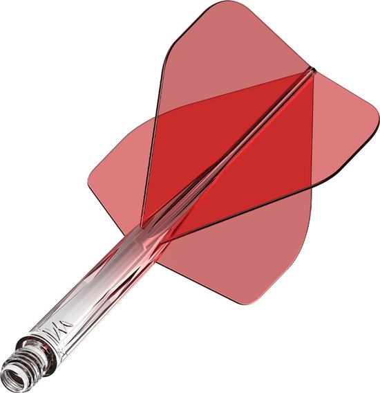 Mission Force 90 Gradient Transparent Red NO2 - Dart Flights van Mission — afbeelding 4