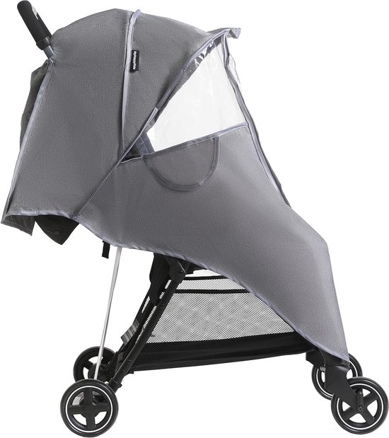 Universele regenhoes, 1 stuk, transparante kinderwagen, regenhoes, raamopening, ritssluiting, winddicht, waterdicht en stofdicht, geschikt voor kinderwagens