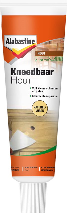 Alabastine - Kneedbaar Hout - Naturel - 75 G